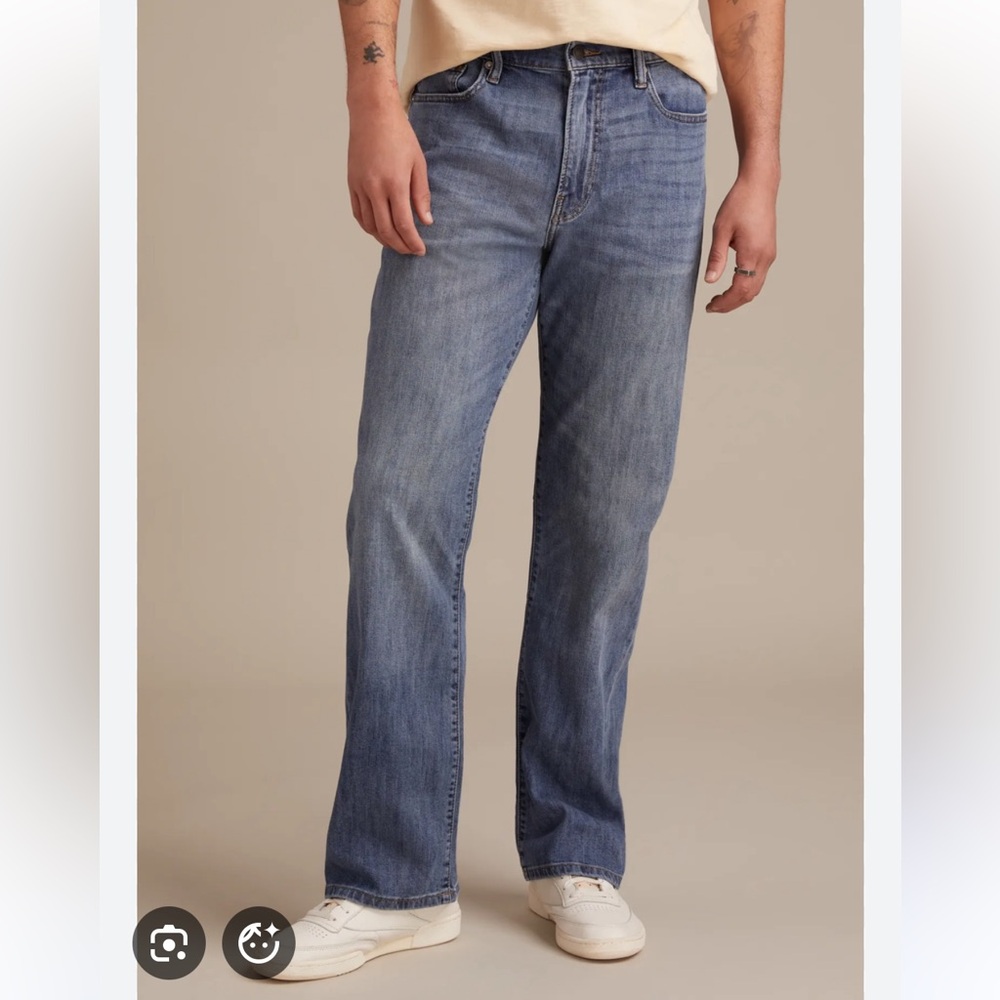Lucky Brand Men's Blue Relaxed Straight Jeans 33 x 30